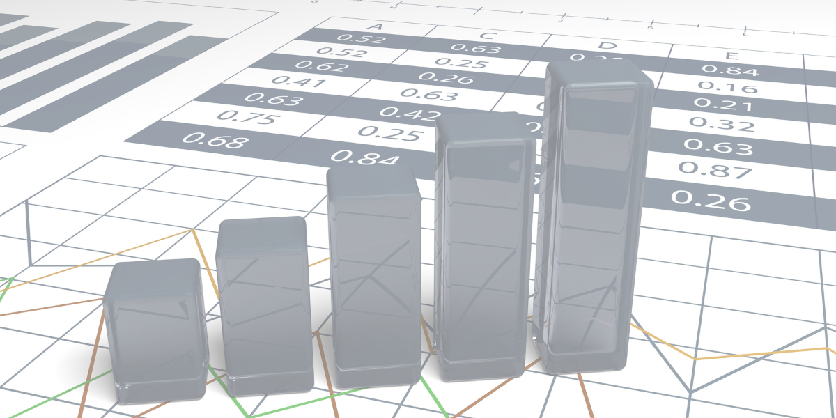blocks resembling a bar chart on top of a document measuring leads
