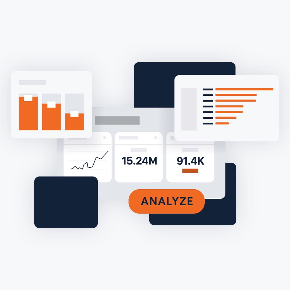 Dashboard representing analyzing where you stand