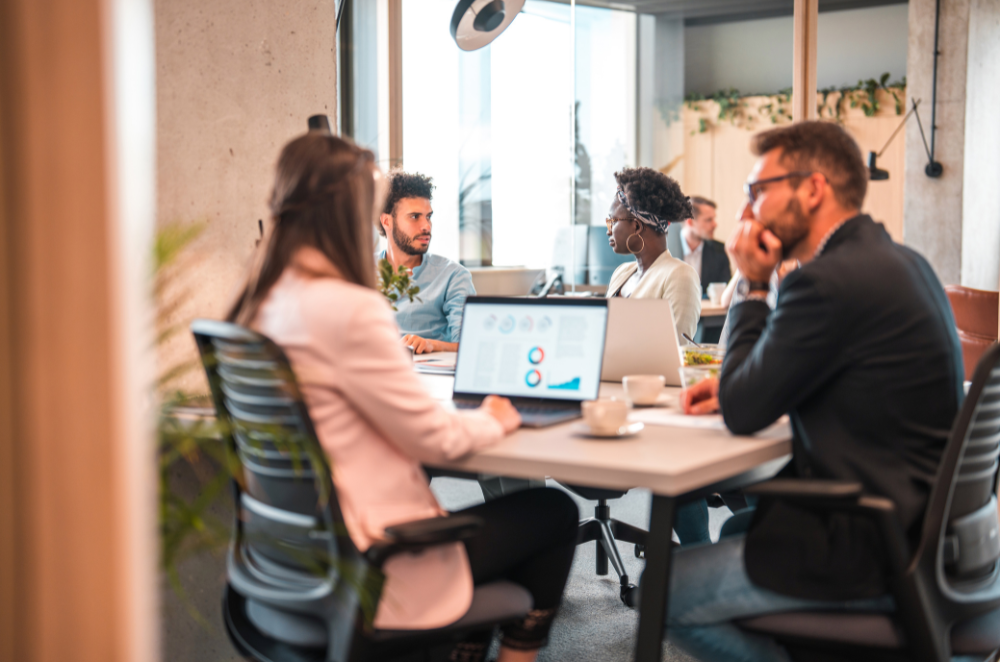marketing leaders at table